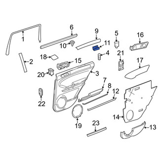 Mercedes-Benz OE - Liftgate Trim Panel Clip