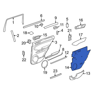 Mercedes-Benz OE - Rear Door Panel Insulation