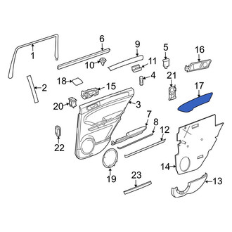 Mercedes-Benz OE - Front Left Door Panel Insert