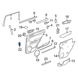 Mercedes-Benz OE - Left Door Shell Seal