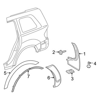 Mercedes-Benz OE - Quarter Panel - Exterior Trim