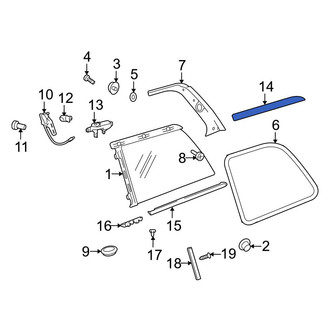Mercedes-Benz OE - Rear Left Upper Quarter Panel Reveal Molding