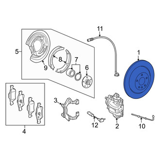 Mercedes-Benz OE - Rear Disc Brake Rotor