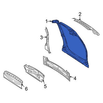 Mercedes-Benz OE - Rear Right Side Body Panel Reinforcement