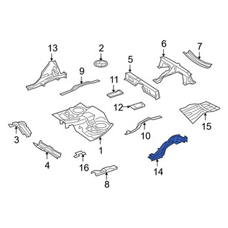 Mercedes-Benz OE - Rear Right Frame Side Member