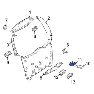 Mercedes-Benz OE - Liftgate Trim Cover Cap