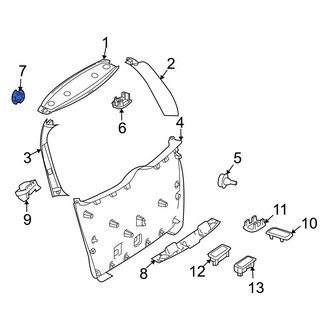 Mercedes-Benz OE - Rear Liftgate Hinge Cover
