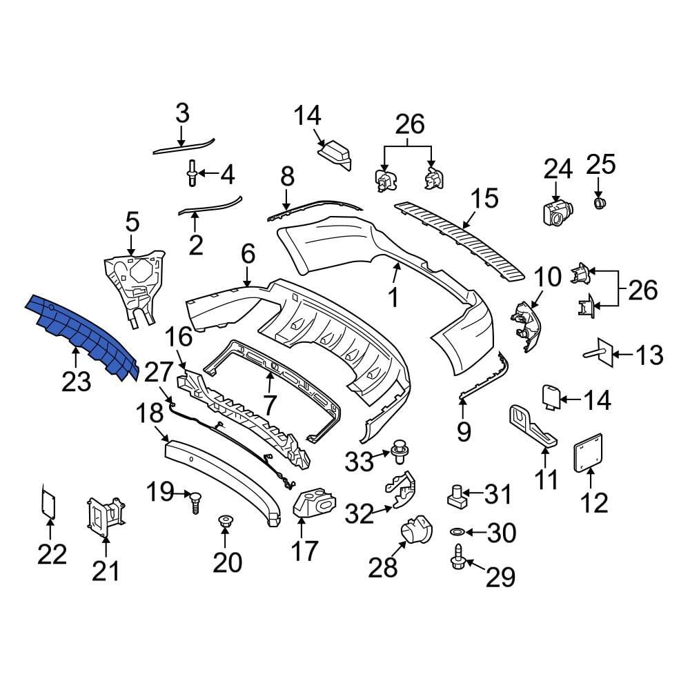 Mercedes-Benz OE 1648852322 - Rear Valance Panel