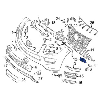 Mercedes-Benz OE - Left Grille Cap