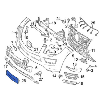 Mercedes-Benz OE - Front License Plate Bracket