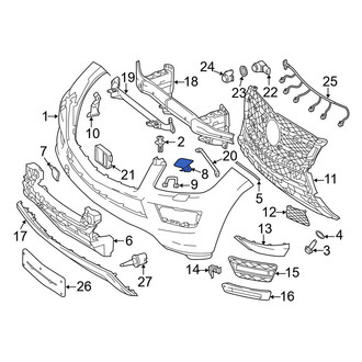 Mercedes-Benz OE - Front Left Jack Plug Cover