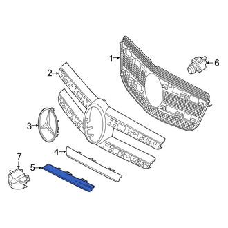 Mercedes-Benz OE - Front Right Lower Grille Molding