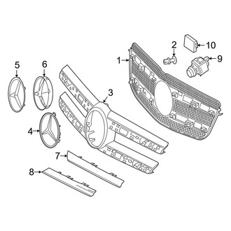 Mercedes-Benz OE - Front Bumper & Grille - Grille & Components