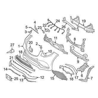 Mercedes-Benz OE - Front Bumper & Grille - Bumper & Components (Base)