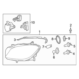 Mercedes-Benz OE - Front Lamps - Headlamp Components (Halogen)