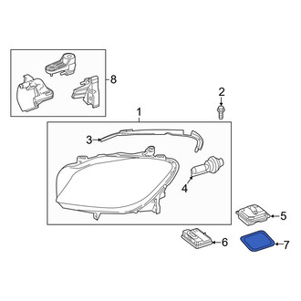 Mercedes-Benz OE - Headlight Control Module Gasket