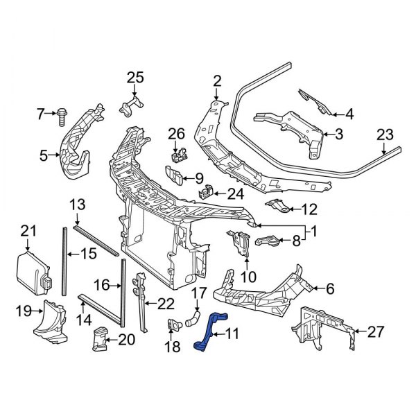 Radiator Support Panel Reinforcement