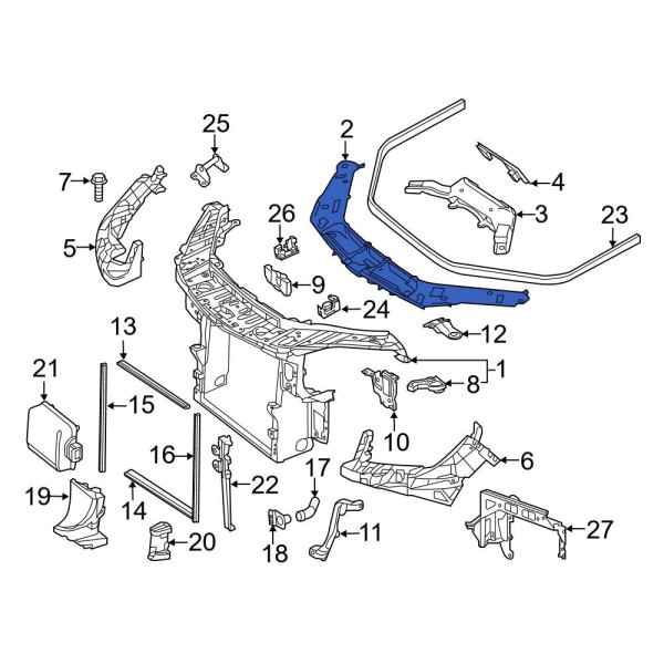 Radiator Support Access Cover