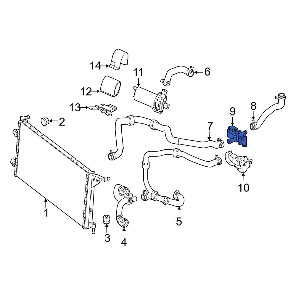 MercedesBenz OE 0005063264 Intercooler Coolant Diverter Valve