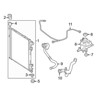 Mercedes-Benz OE - Cooling - Radiator & Components (Primary Radiator)