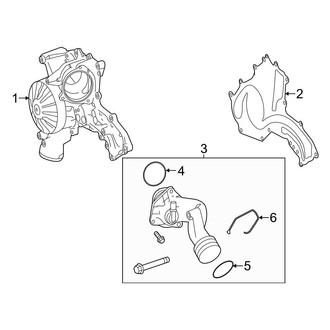 Mercedes-Benz OE - Cooling - Water Pump