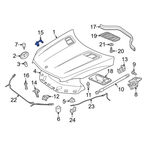 Hood Latch Striker Plate