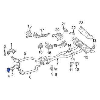 Mercedes-Benz OE - Left Exhaust Pipe Flange Gasket