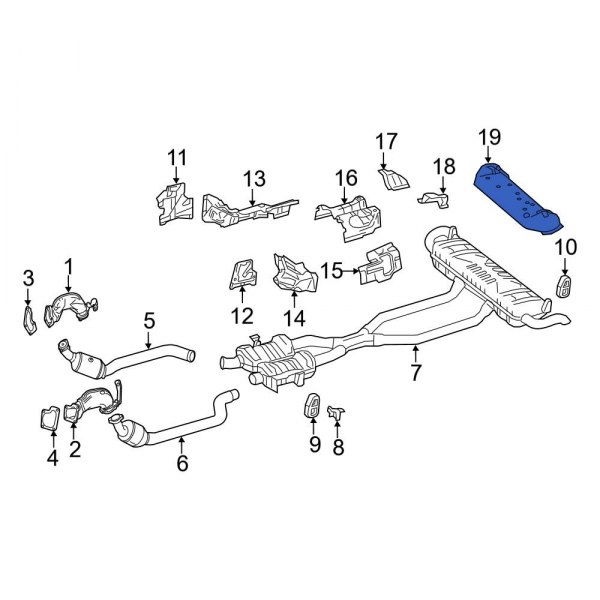 Exhaust Muffler Heat Shield