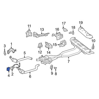 Mercedes-Benz OE - Left Exhaust Pipe Flange Gasket