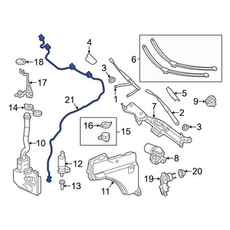Mercedes-Benz OE - Front Windshield Washer Hose