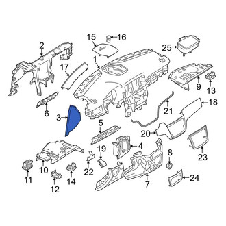 Mercedes-Benz OE - Left Instrument Panel Side Cover