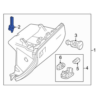 Mercedes-Benz OE - Glove Box Support