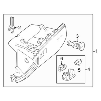 Mercedes-Benz OE - Instrument Panel - Glove Box