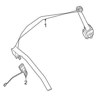 Mercedes-Benz OE - Restraint Systems - Rear Seat Belts (3rd Row Seats)