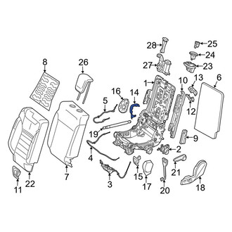 Mercedes-Benz OE - Seat Hinge Cover