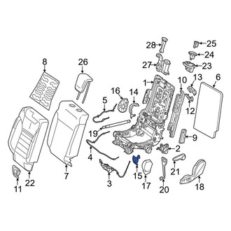 Mercedes-Benz OE - Seat Hinge Cover