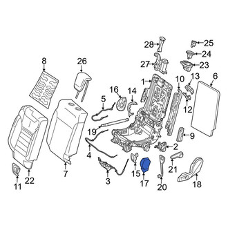 Mercedes-Benz OE - Seat Hinge Cover