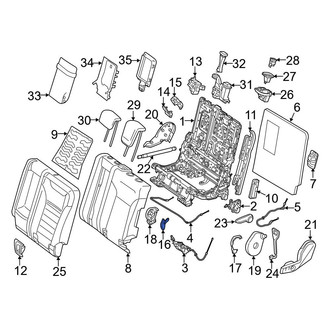 Mercedes-Benz OE - Seat Hinge Cover