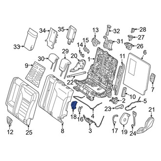 Mercedes-Benz OE - Seat Hinge Cover