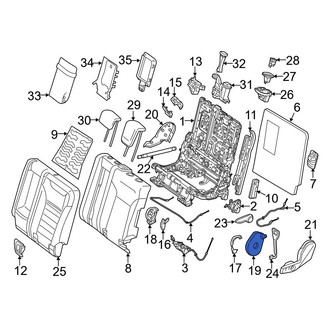 Mercedes-Benz OE - Seat Hinge Cover