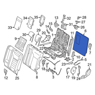 Mercedes-Benz OE - Center Left Seat Back Panel