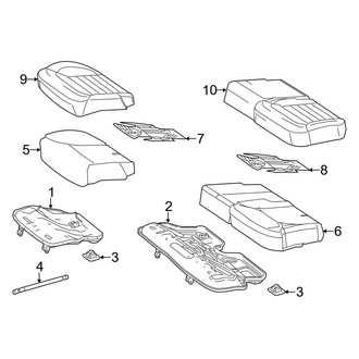 Mercedes-Benz OE - Seats & Tracks - Rear Seat Components (Lower Components)