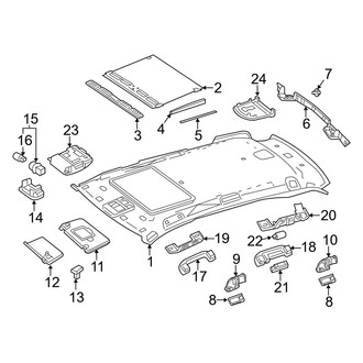 Mercedes-Benz OE - Roof - Interior Trim (W/O Panoramic Roof)