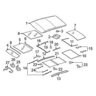 Mercedes-Benz OE - Roof - Sunroof (With Panoramic Roof)