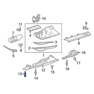 Mercedes-Benz OE - Floor Pan Splash Shield Rivet