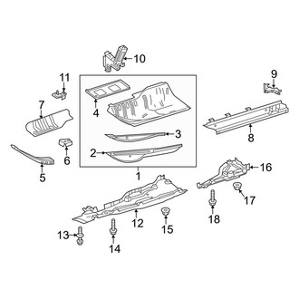 Mercedes-Benz OE - Pillars, Rocker & Floor - Floor