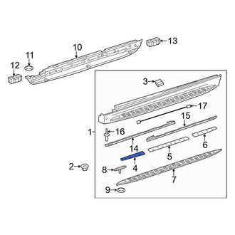 Mercedes-Benz OE - Front Right Running Board Stud