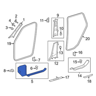 Mercedes-Benz OE - Right Kick Panel Trim