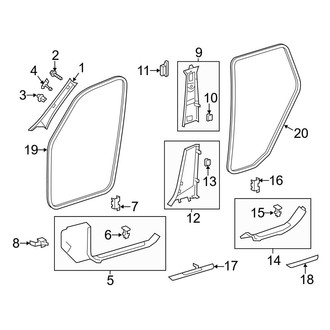 Mercedes-Benz OE - Pillars, Rocker & Floor - Interior Trim