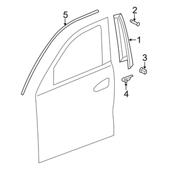Mercedes-Benz OE - Front Door - Exterior Trim